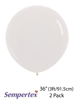 Sempertex Crystal Clear 36" Latex Balloons 2pk