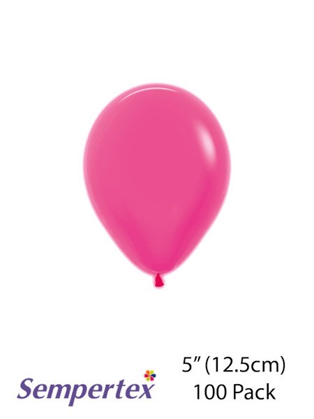 Sempertex Let's Glow Neon Magenta 5" Latex Balloons 100pk