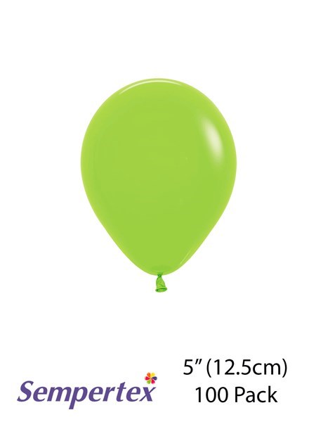 Sempertex 5" Let's Glow Neon Green Latex Balloons 100pk
