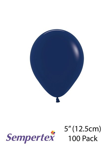 Sempertex Navy 5" Latex Balloons 100pk