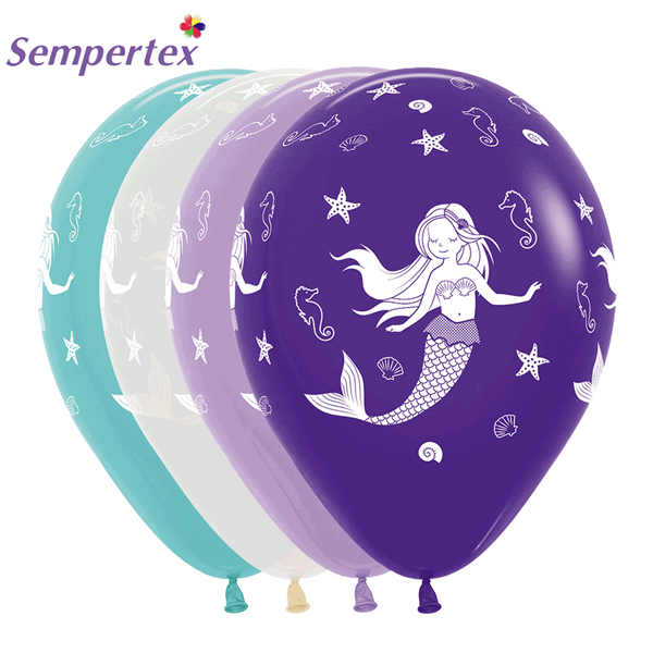 Sempertex Mermaid Assorted Colour 12" Latex 25pk
