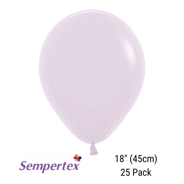 Sempertex Pastel Lilac 18" Latex Balloons 25pk