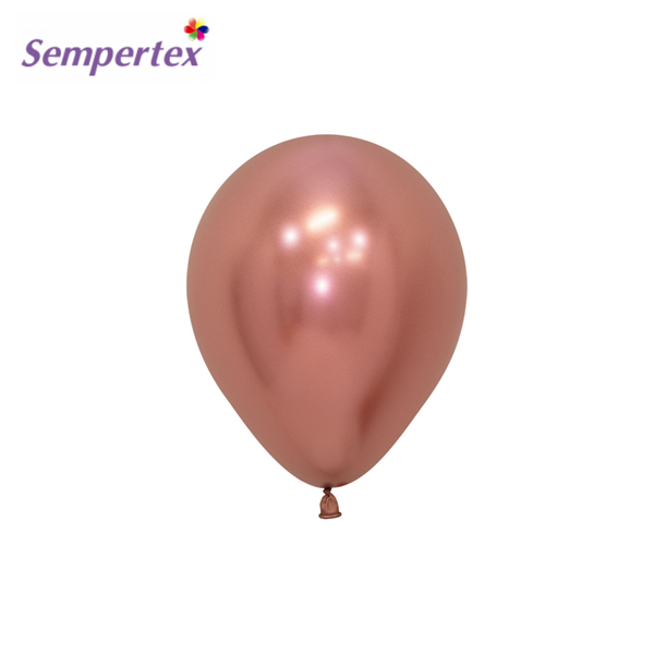 Sempertex Reflex Rose Gold 5" Latex Balloons 50pk