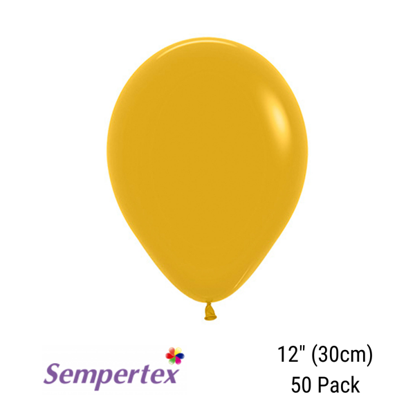 Sempertex Mustard 12" Latex Balloons 50pk