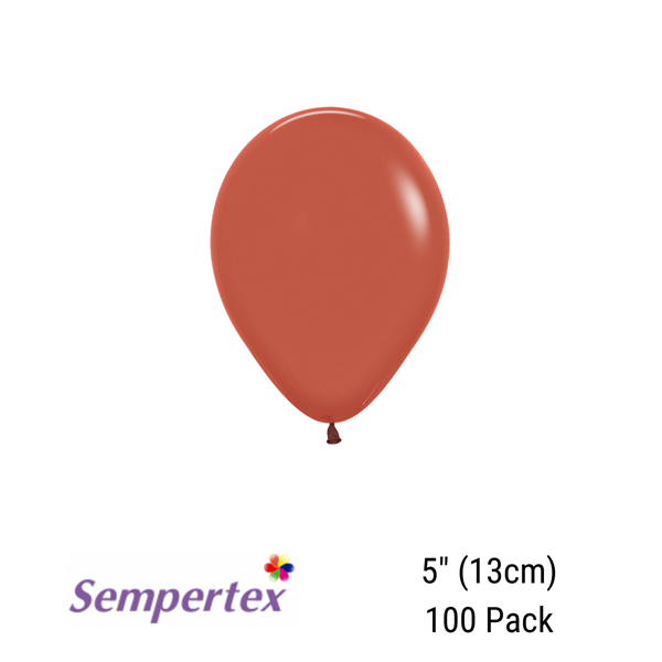 Sempertex Terracotta 5" Latex Balloons 100pk