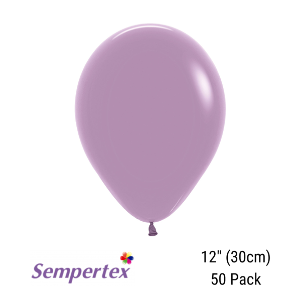 Sempertex Pastel Dusk Lavender 12" Latex Balloons 50pk