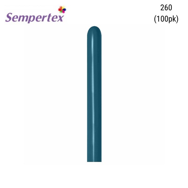 NEW Sempertex Fashion Deep Teal 260 Latex Balloons 100pk