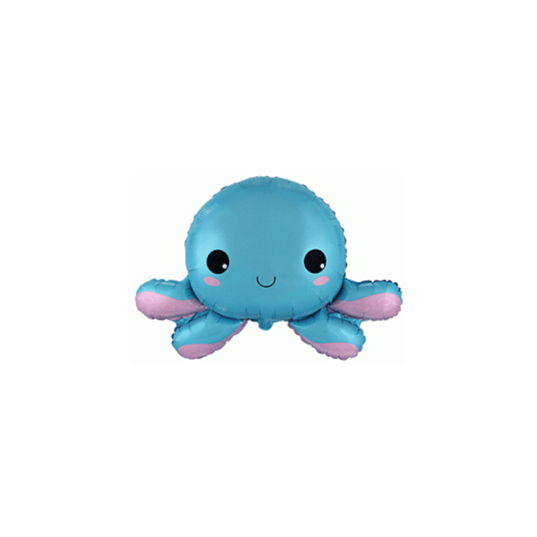 Happy Octopus 14" Mini Foil Shape Balloon