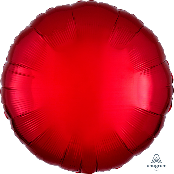 Anagram Metallic Red Round 18" Foil Balloon