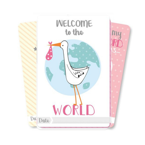 Baby Girl Memorable Moments Cards 30pk