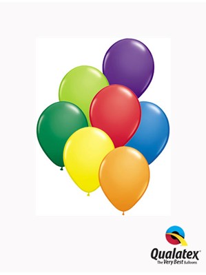 5" Carnival Assorted Latex Balloons 100pk