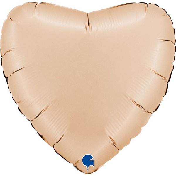 NEW Grabo Satin Nude 22" Heart Foil Balloon