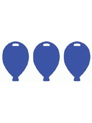Blue Balloon Shaped Balloon Weights 100pk