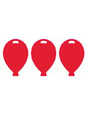 Red Balloon Shaped Balloon Weights 100pk
