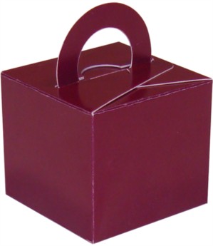 Balloon Weight/Gift Boxes Burgundy - 10pk