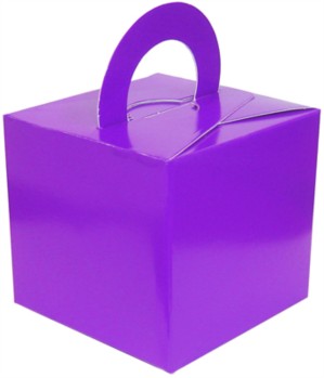Balloon Weight/Gift Boxes Purple - 10pk