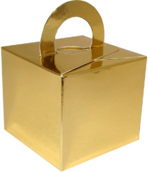Balloon Weight/Gift Box Gold - 10pk