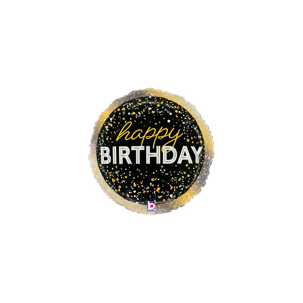 NEW Grabo Mini Metallic Happy Birthday 9" Foil Balloon