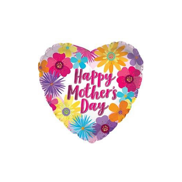 Graphic Flowers Mother's Day 14" Mini Shape Foil Balloon