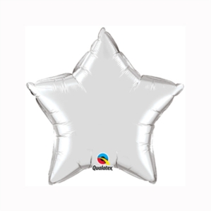 Silver 9" Star Foil Balloon