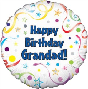 18" Happy Birthday Grandad Foil Balloon
