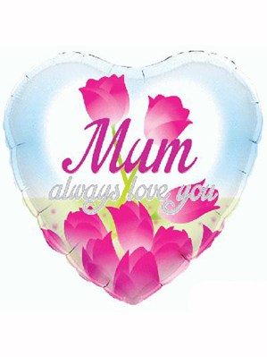 18" Mother's Day Tulips Foil Balloon