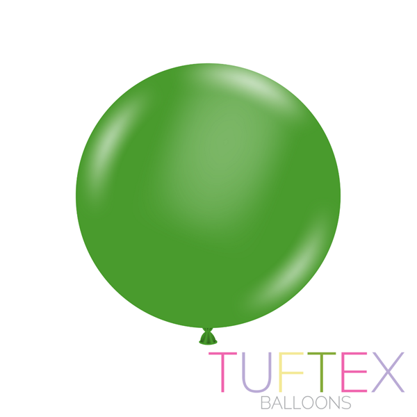 Tuftex Standard Green 24" Latex Balloons 3pk