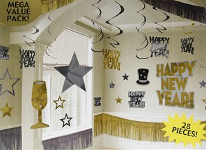 Mega Value New Year Party Decoration Kit 28pce