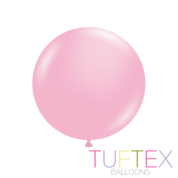 Tuftex Standard Baby Pink 24" Latex Balloons 3pk