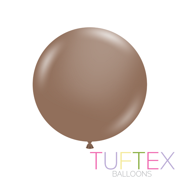 Tuftex Standard Cocoa 24" Latex Balloons 3pk