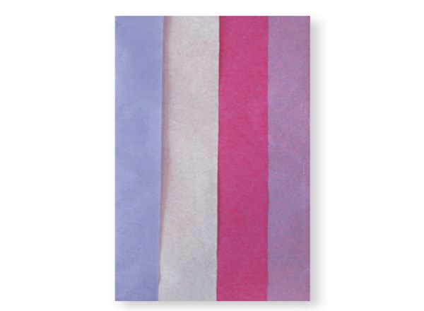 Pink, Purple & White Coloured Tissue Paper 6pk