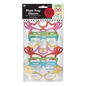 Photo Booth Prop Glasses 12pk