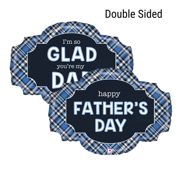 Happy Father's Day 32" Double Sided Foil Balloon