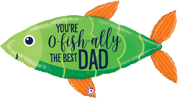 Father's Day OFishally The Best 45" Foil Balloon