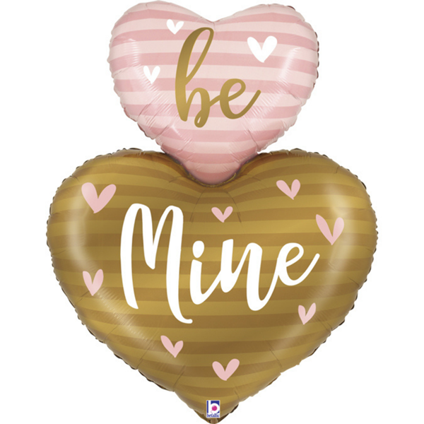 Valentine's Day Be Mine Heart Duo 42" Foil Balloon