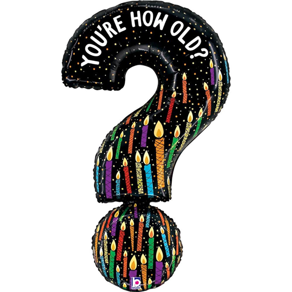 NEW Grabo You're How Old Question Mark 39" Large Foil Balloon