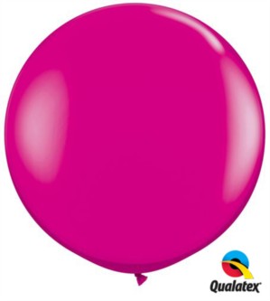Qualatex 3ft Wild Berry Round Latex Balloons 2pk