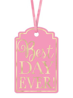 Best Day Ever! Gift Tags 25pk - Pink