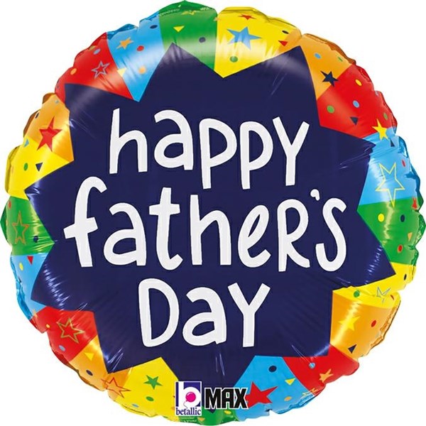 Father's Day Colourful 18" Grabo Foil Balloon