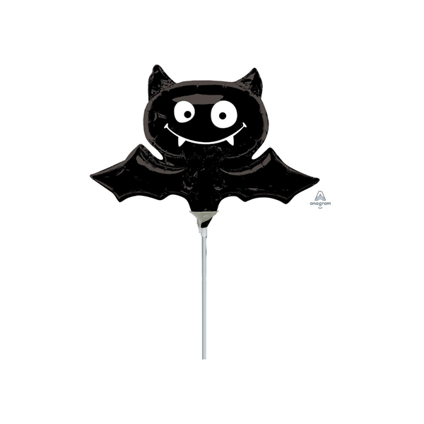 Halloween Black Bat Foil Mini Shape Balloon