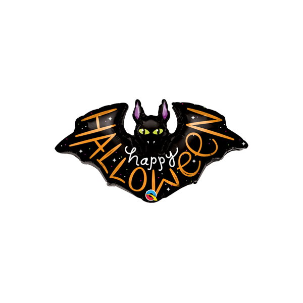 Happy Halloween Bat 14" Mini Shape Foil Balloon