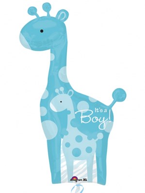 It's a Boy Giraffe Supershape Foil Balloon 42"