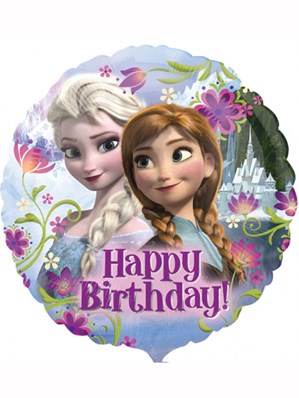 Frozen Happy Birthday 18" Round Foil Balloon