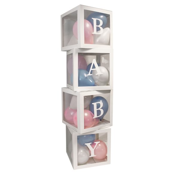 Baby Clear Box Letter Cubes