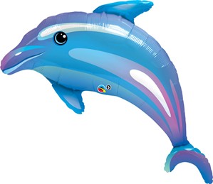 Dolphin Foil Supershape Foil Balloon 42"