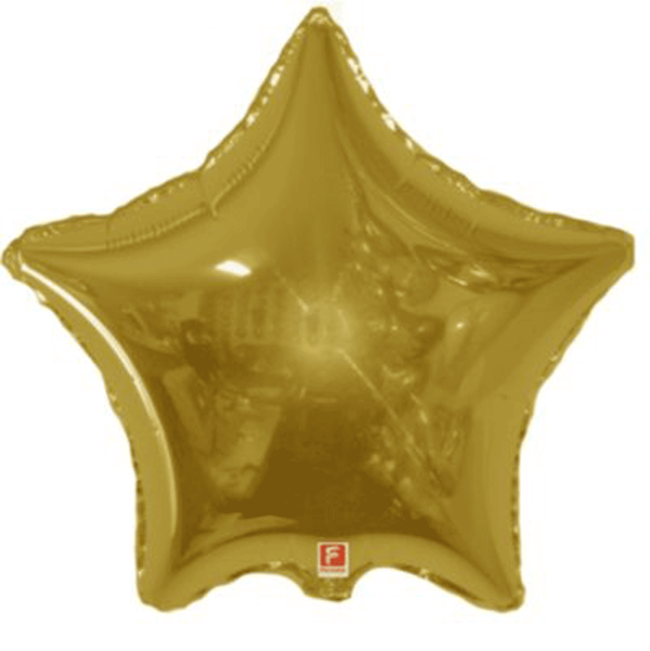 Gold 18" Star Shaped Foil Balloon