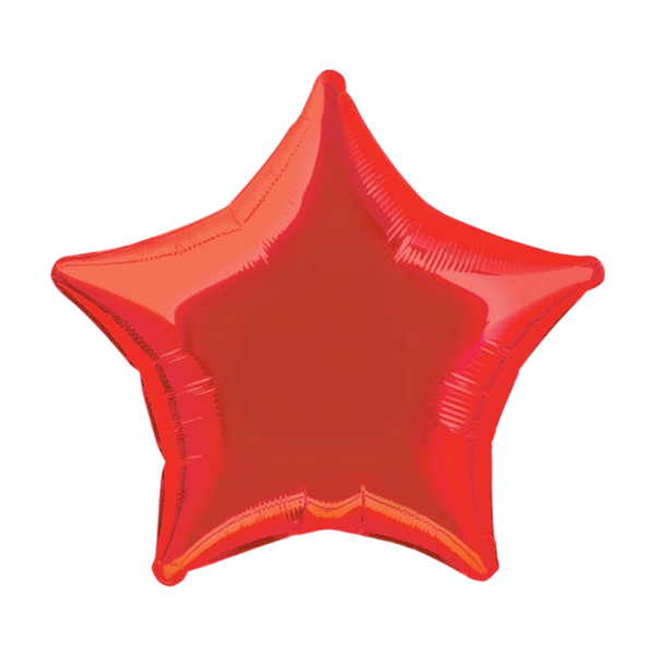 Red 18" Star Foil Balloon (Loose)