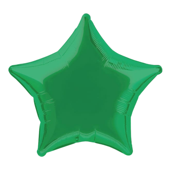 Green 18" Star Foil Balloon (Loose)