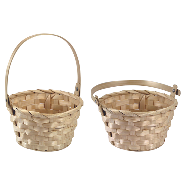 Wicker Basket 10cm x 13cm (Folding Handle)