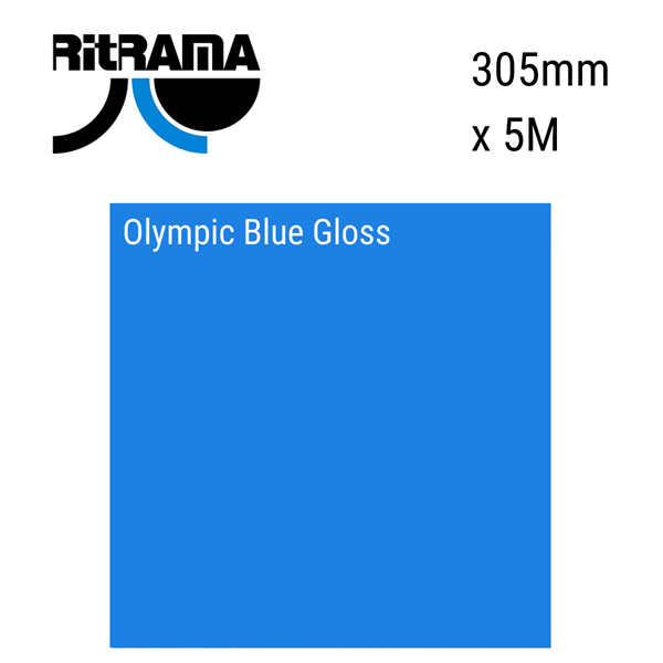 Olympic Blue Gloss Vinyl 305mm x 5M